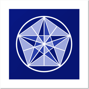 Royal Blue Crystal Star Posters and Art